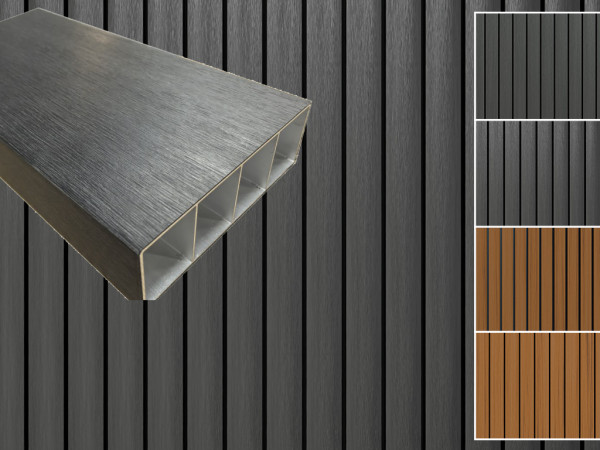 WPC Profilé rhombique quadruple Antique Co Extrudé