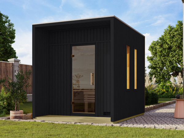 Maison de sauna 73 mm, Kero, noir