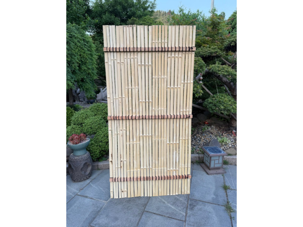 Clôture pare-vue Bambou Slim Naturel