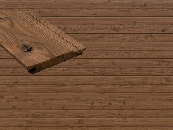 Clin pour bardage en épicéa thermo-chauffé, profilé en biais PURE HN