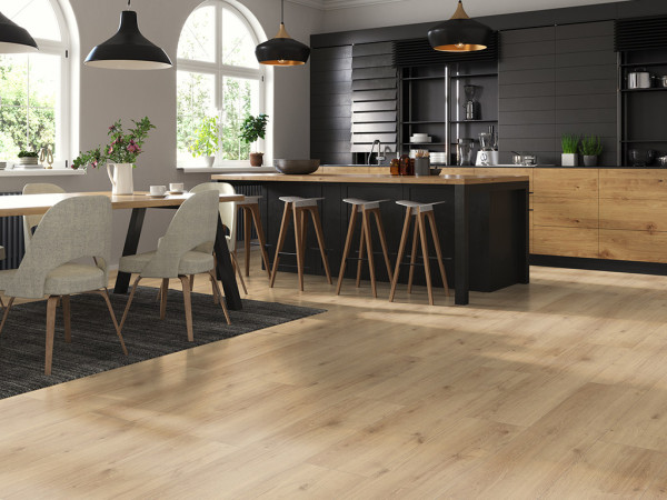 Stratifié Skyline Trend Harmony Oak light sand, lame style campagnard