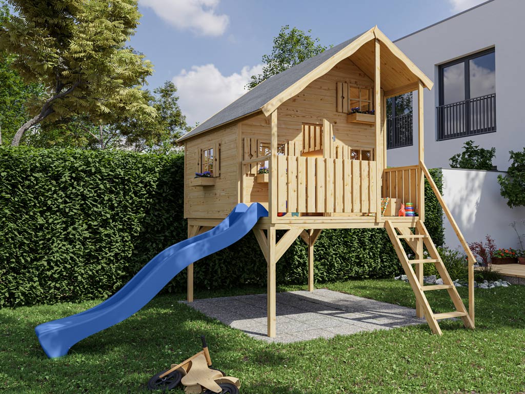 Acheter en ligne une cabane de jardin sur pilotis pour enfants