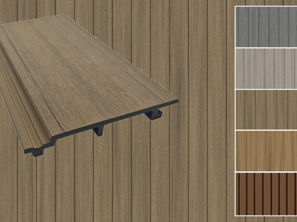 WPC quadruple profilé rhombique Antique co-extrudé