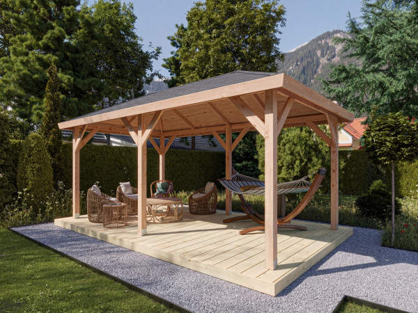 Tonnelle de jardin « Corfu » en douglas