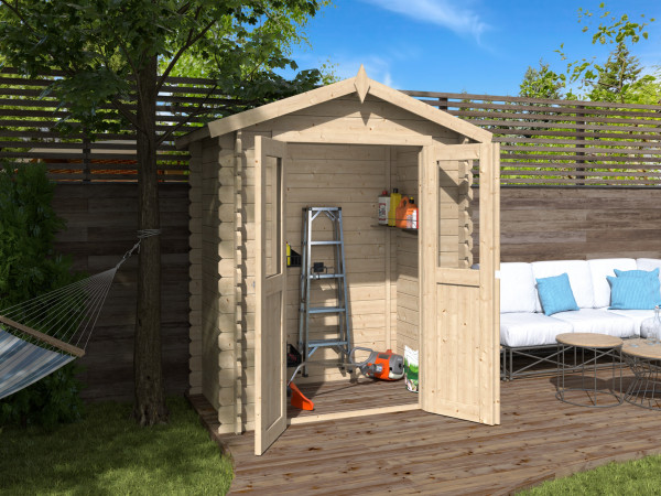 Abri de jardin BBH « Mini 2 A » 28 mm toit à deux pentes