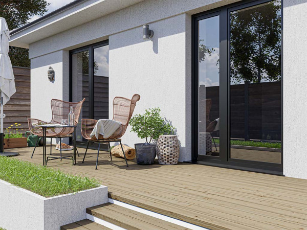 Lame de terrasse en pin KDI