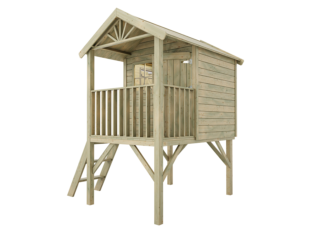 Cabane de jardin sur pilotis Funny XL KDI | Cabane enfants sur pilotis
